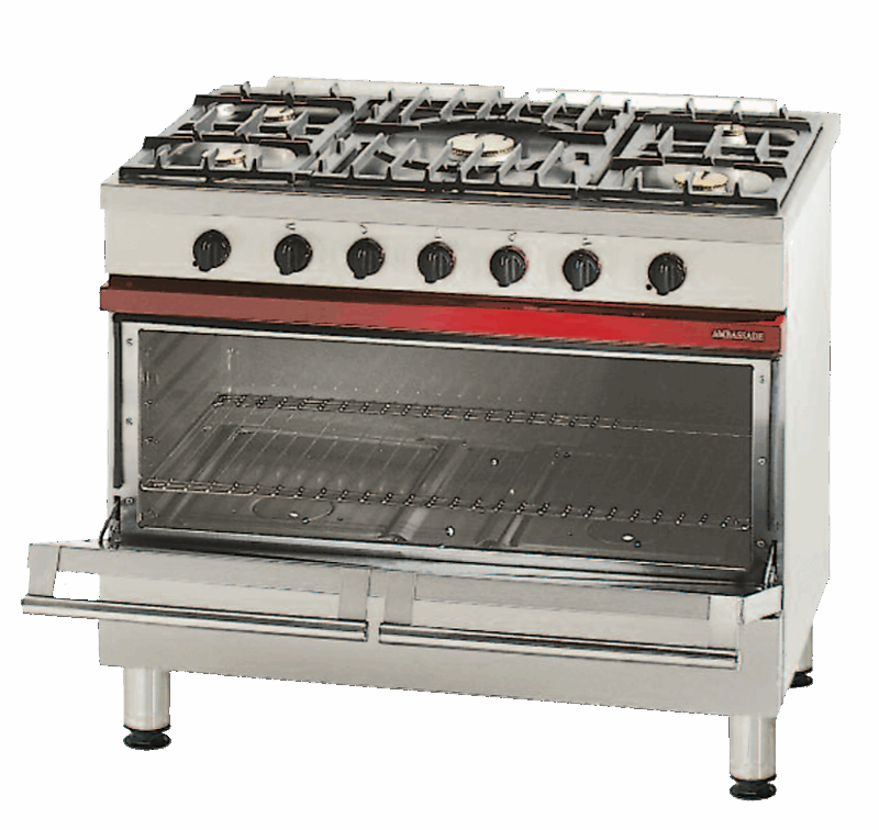 FOURNEAU 5 FEUX VIFS - FOUR GAZ 137 L