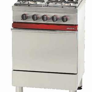 CUI_AMBASSADE_CG741 FOURNEAU 4 FEUX VIFS - FOUR GAZ GN 1/1