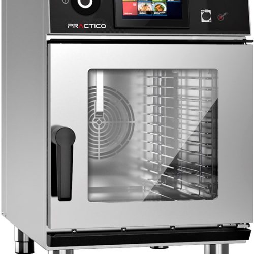 CUI_ANGELOPO_TT61 FOUR MIXTE ELECTRIQUE COMPACT PRACTICO 6 x GN 1/1, FACADE REDUITE 52 cm