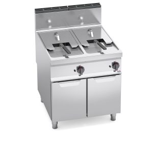 FRITEUSE À GAZ 18+18 L SUR MEUBLE - CHAUFFAGE INDIRECT GAMME 900