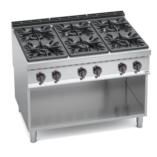 CUI_NOVATEC_G9F6M FOURNEAU 2 FEUX VIFS SUR MEUBLE GAMME 600