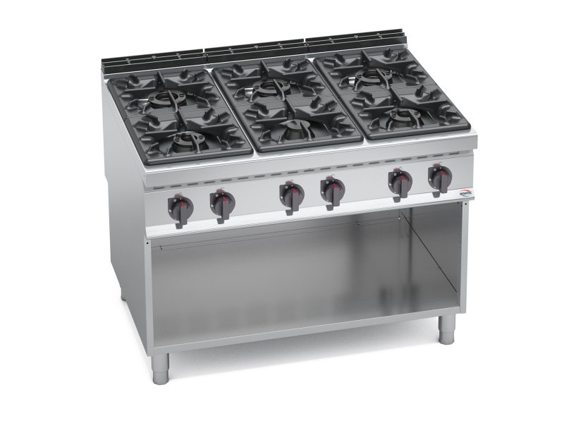 FOURNEAU 2 FEUX VIFS SUR MEUBLE GAMME 700