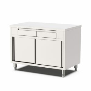 INO_MADIAL_82184 MEUBLE CENTRAL NEUTRE CHR À PORTES COULISSANTES