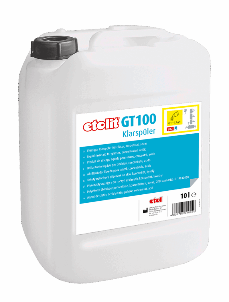 LAV_ETOL_GT100 PRODUITS DE RINÇAGE VERRE