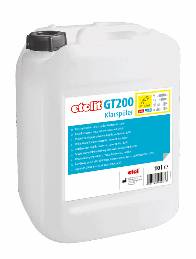 LAV_ETOL_GT200 PRODUITS DE RINÇAGE VAISSELLE