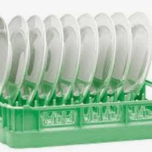 CASIER VERT À ASSIETTES