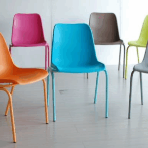 CHAISE 100 COQUE POLYPROPYLÈNE PIÈTEMENT ÉPOXY - T6