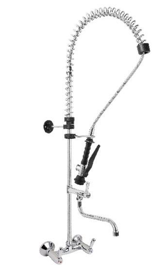 LAV_MONOLITH_R0102010217 DOUCHETTE BITROU MURAL AVEC COL DE CYGNE ET POIGNEES QUART DE TOUR