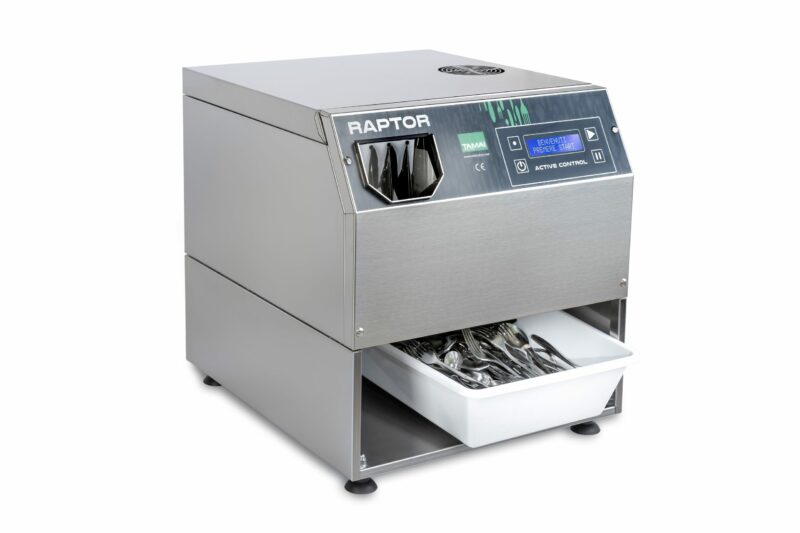 MACHINE À POLIR À SEC ET À DÉSINFECTER LES COUVERTS RAPTOR